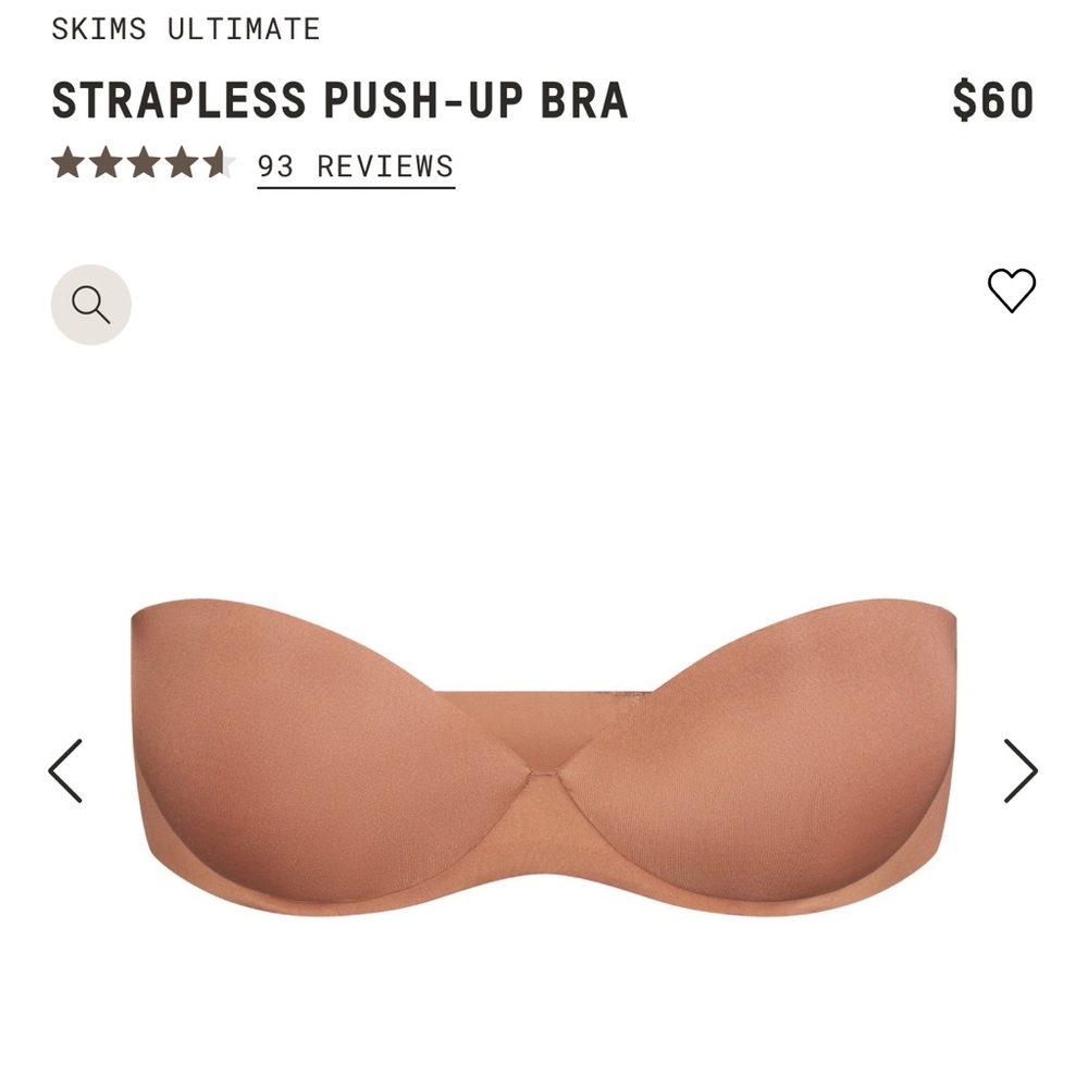 Skims Strapless Pushup Bra